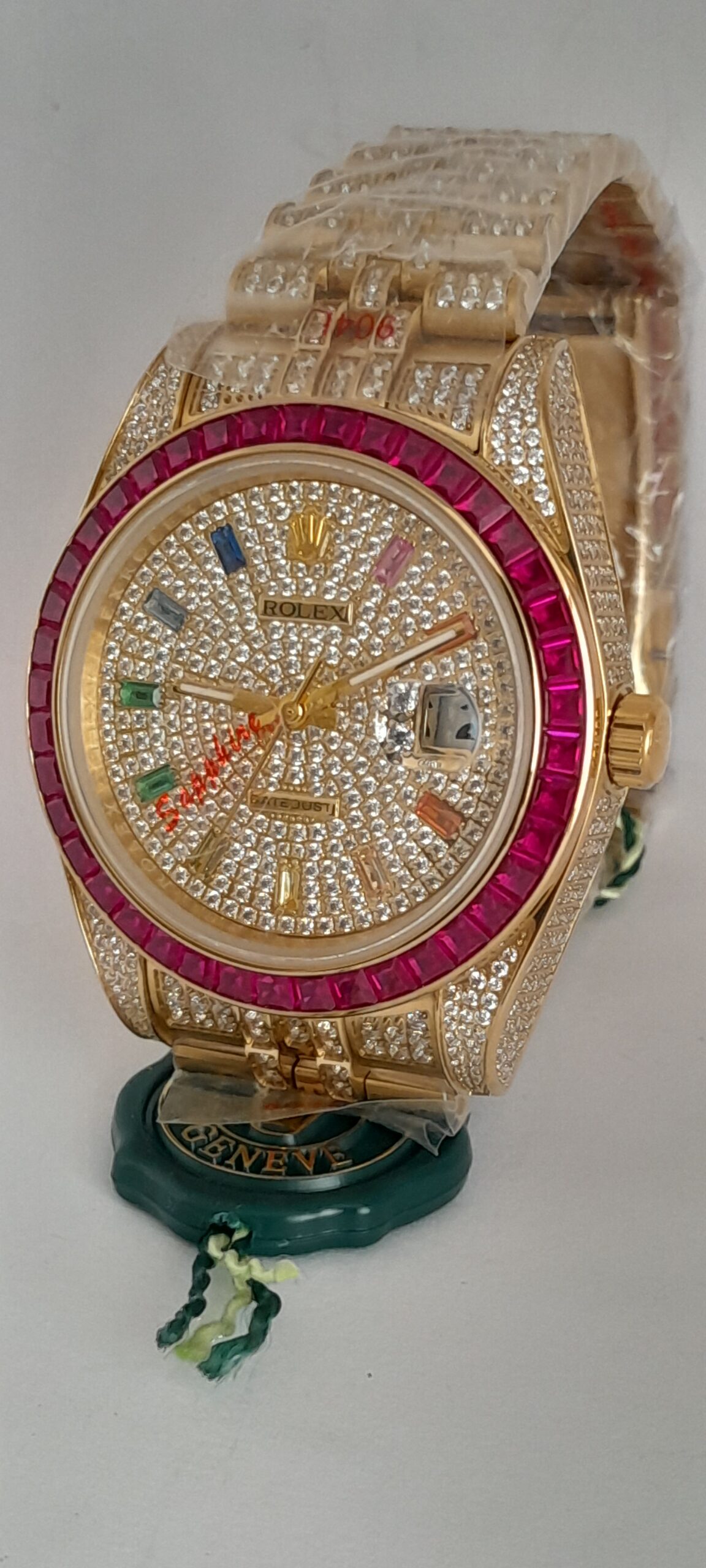Swiss Rolex Datejust Oro Rosa Full Diamond