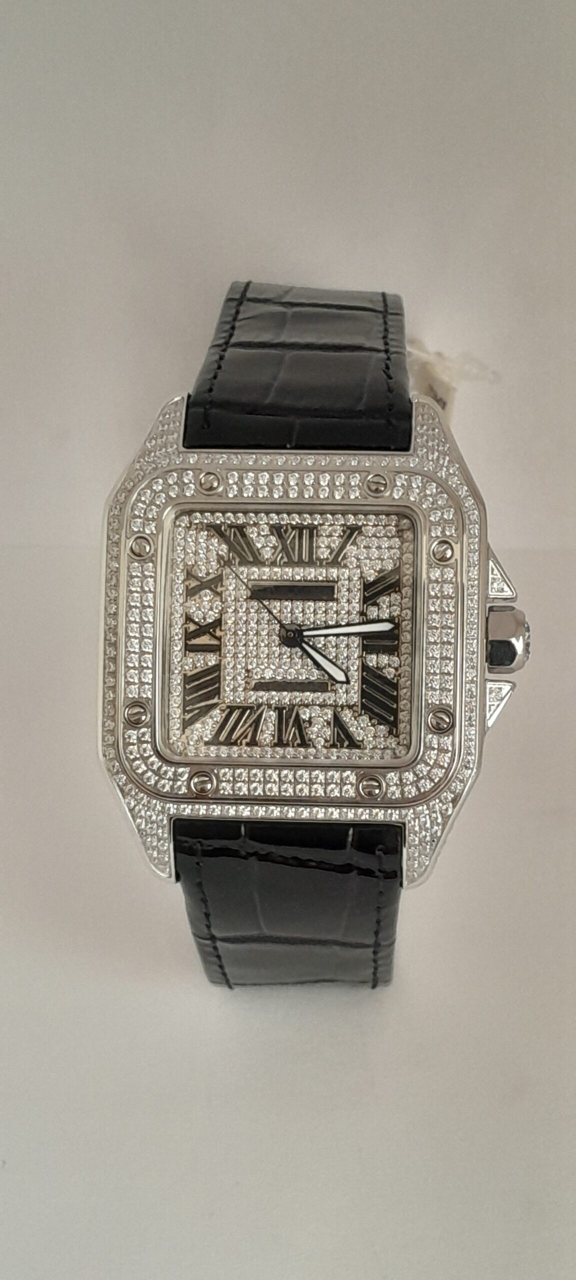 Swiss Cartier Santos Caja Acero Full Dumont