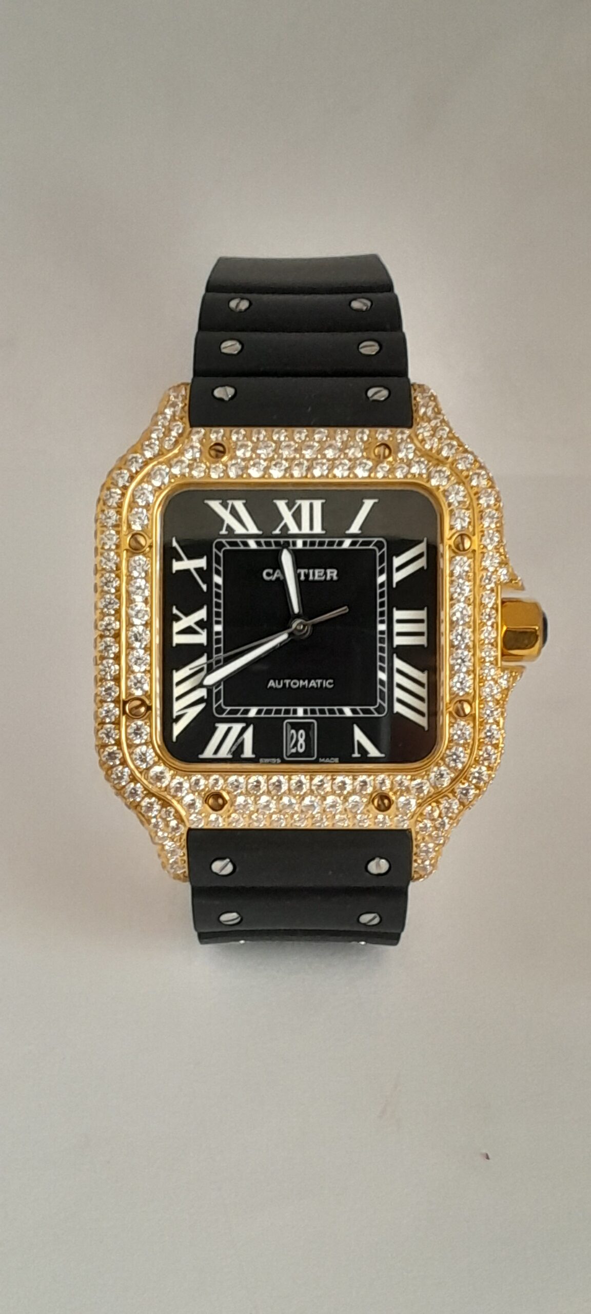 Swiss Cartier Santos Oro Amarillo Full Dumont